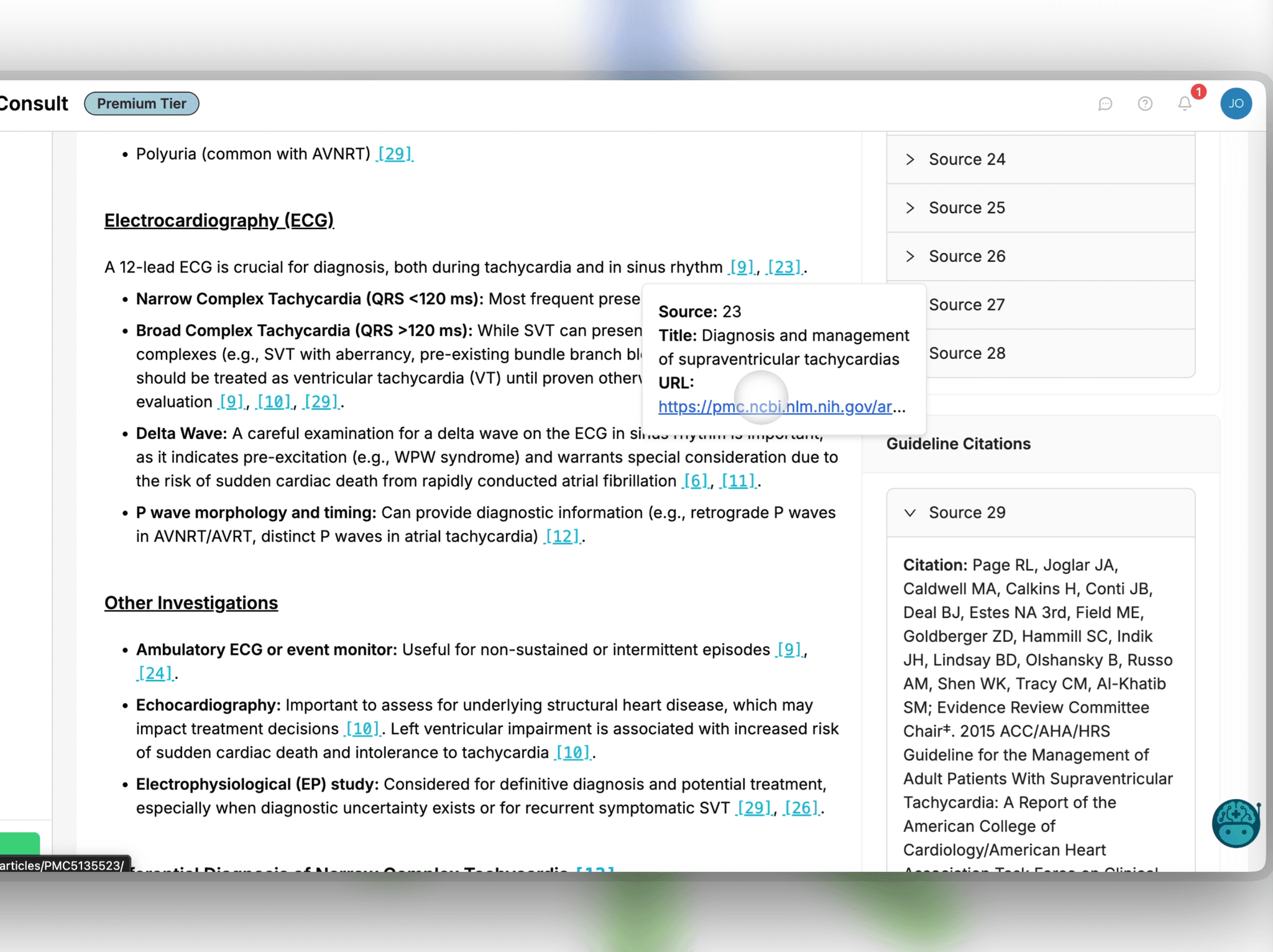 Step 3: View your personal and web sources