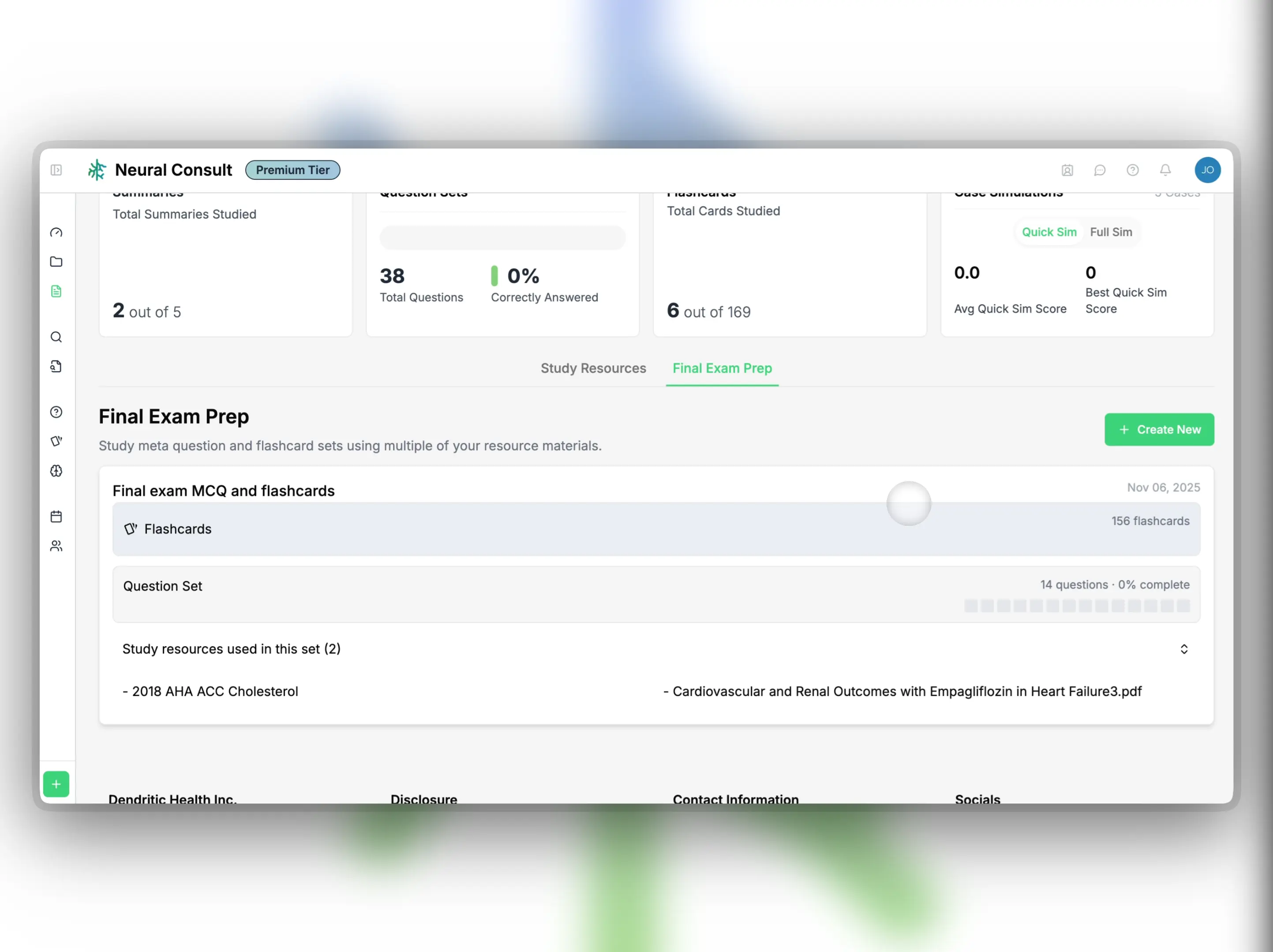Step 3: Create material for your final exam